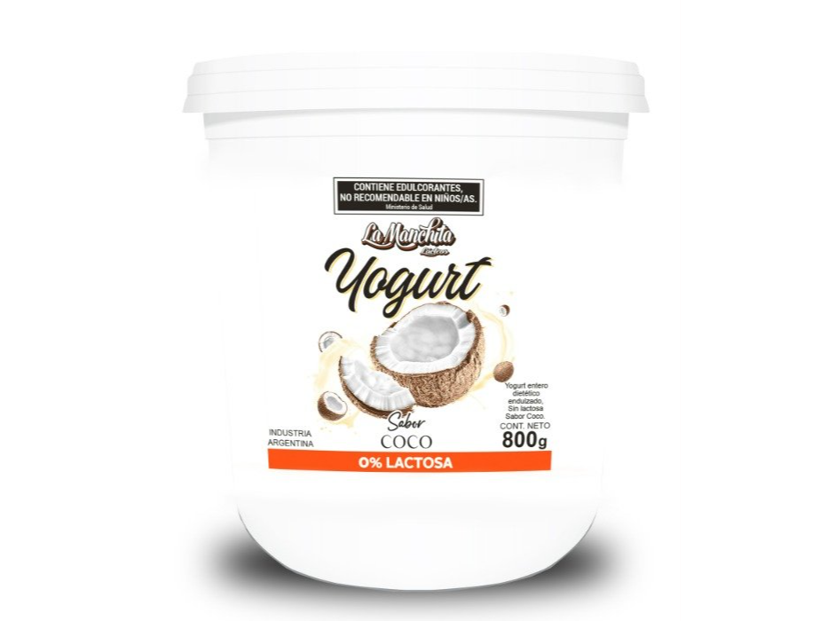 Yogurt sin lactosa coco 830 gr LA MANCHITA