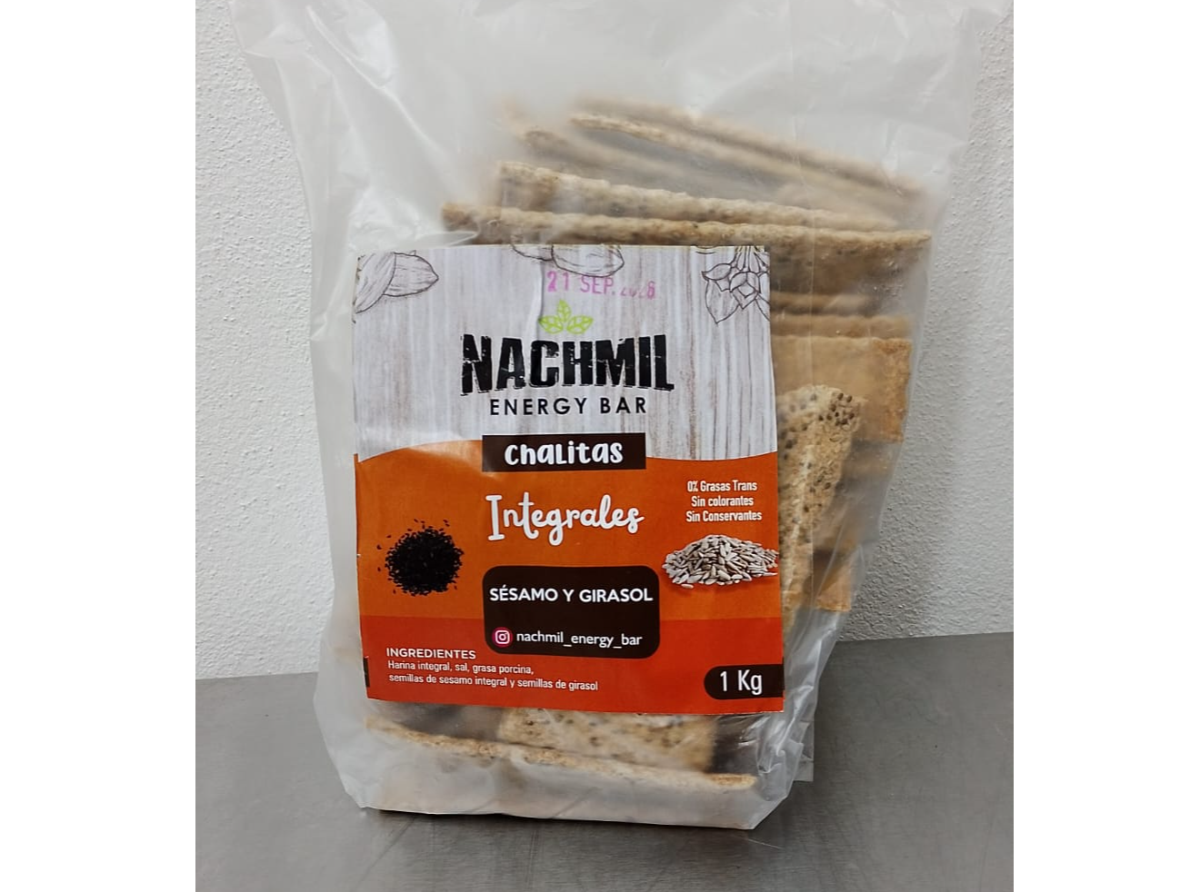 Chalita integral sesamo y girasol NACHMIL