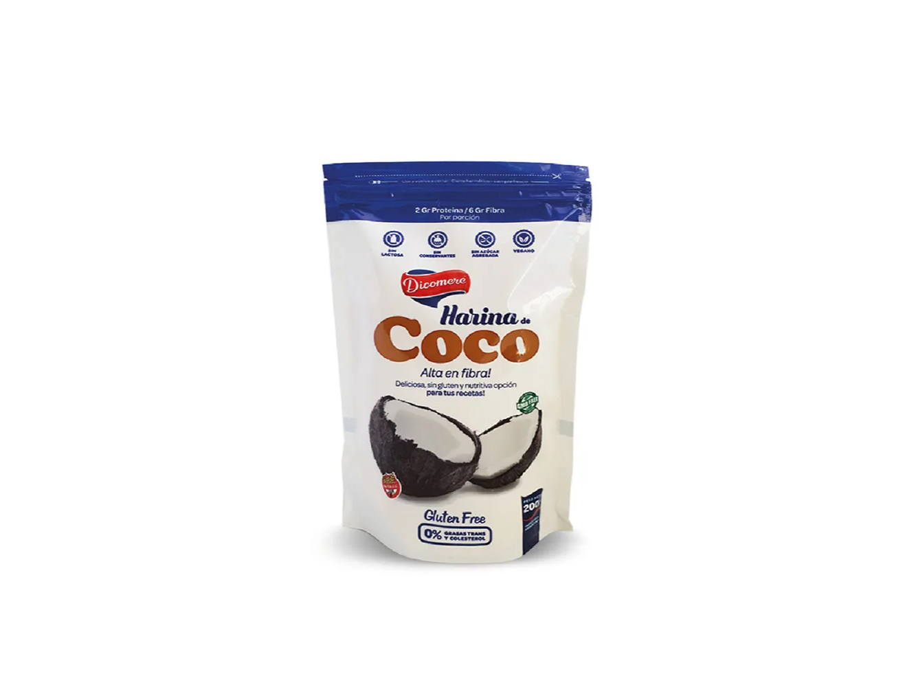 Harina de coco 200 gr DICOMERE
