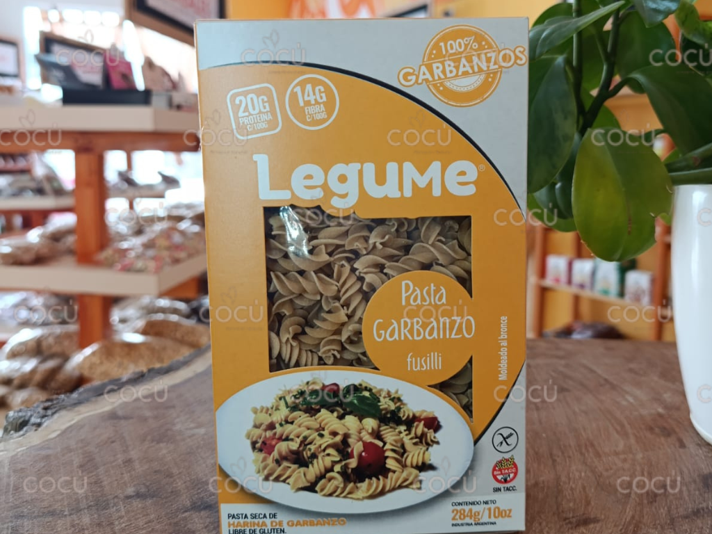 Pasta fusilli de garbanzo 284 gr LEGUME