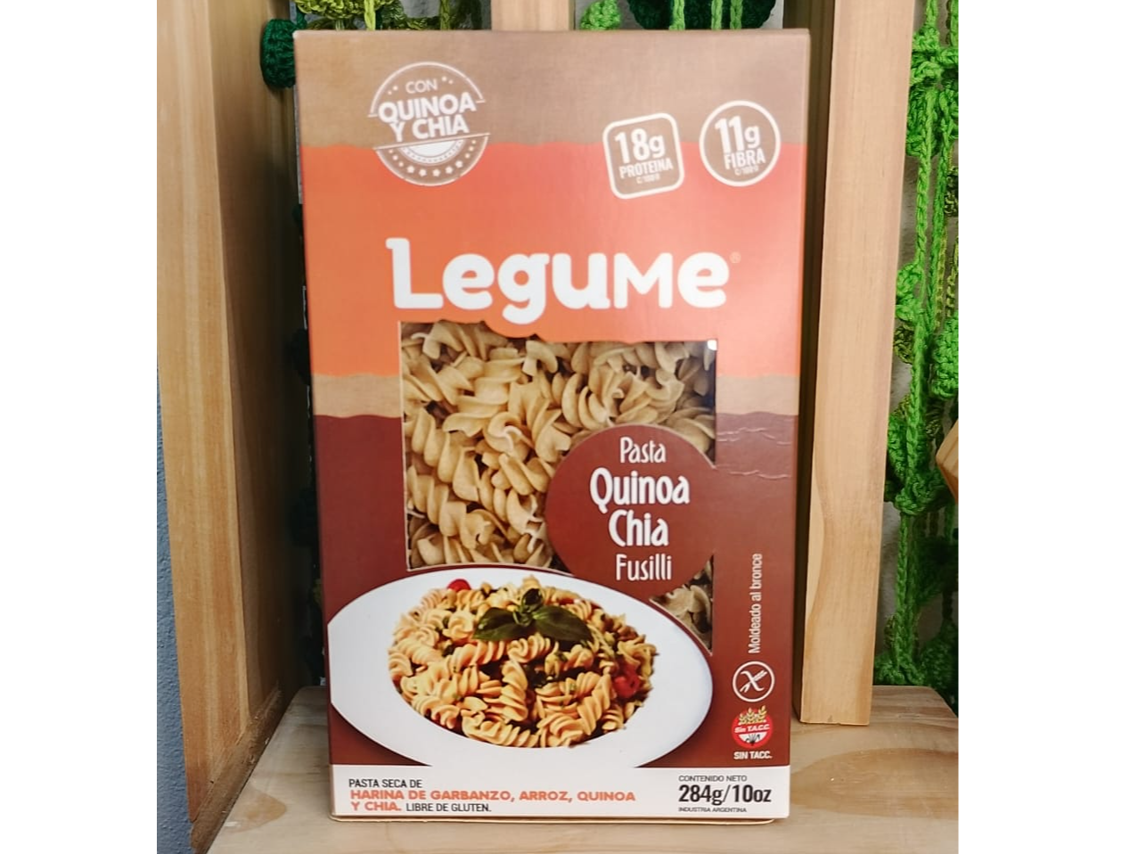 Pasta fusilli de quinoa y chia 284 gr LEGUME