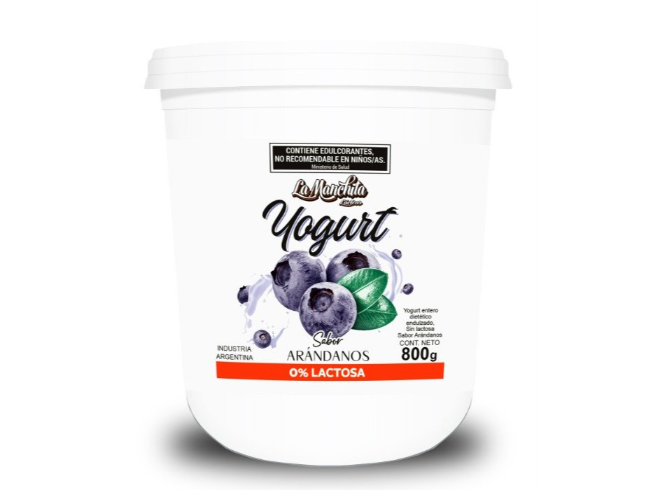 Yogurt sin lactosa arandanos 830 gr LA MANCHITA