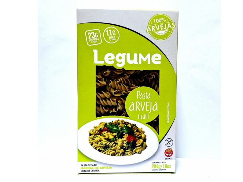 Pasta fusilli de arveja 284 gr LEGUME