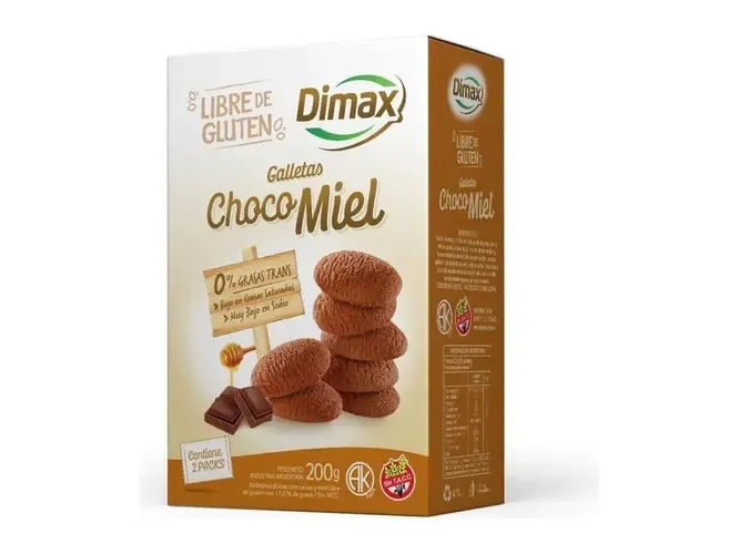 Galletas chocomiel 200 gr DIMAX
