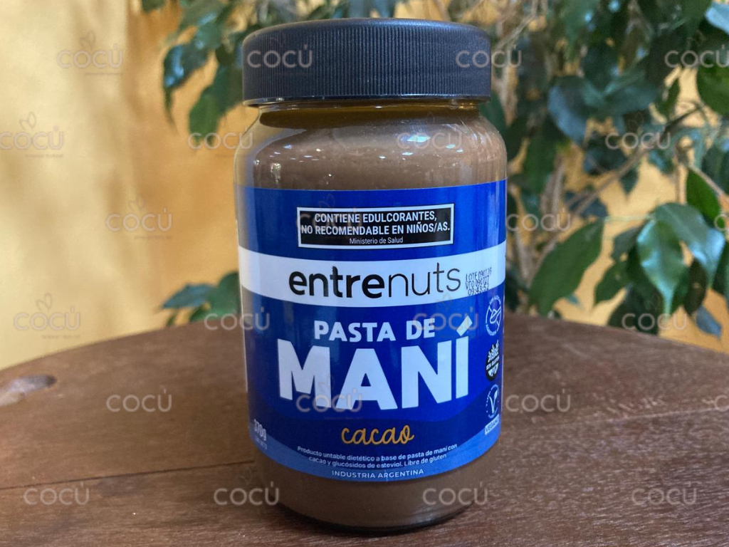 Pasta de mani cacao 370 gr ENTRENUTS