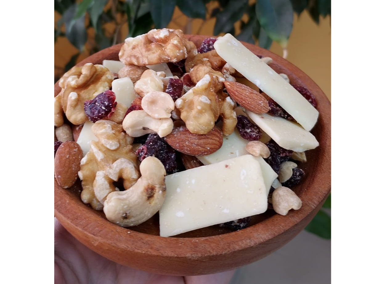 Mix con chocolate blanco