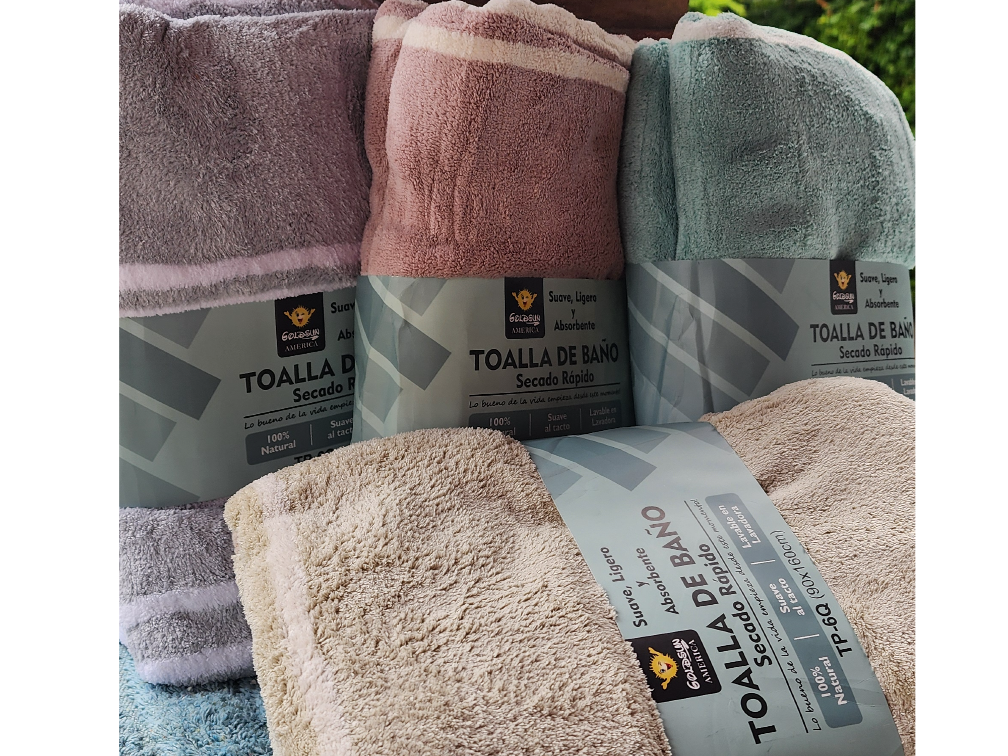Toalla secado rapido goldsun