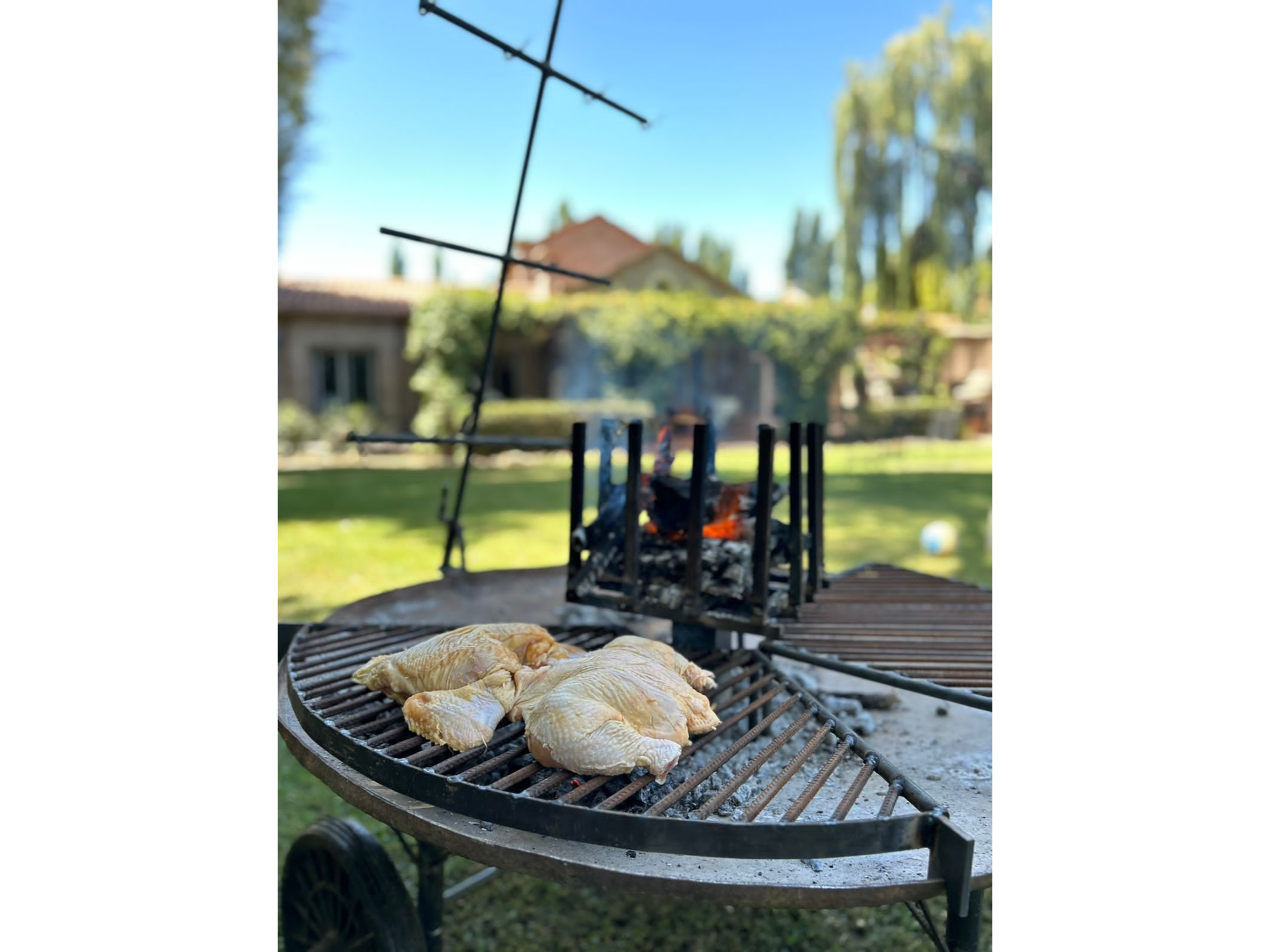 Dos asadores para eventos