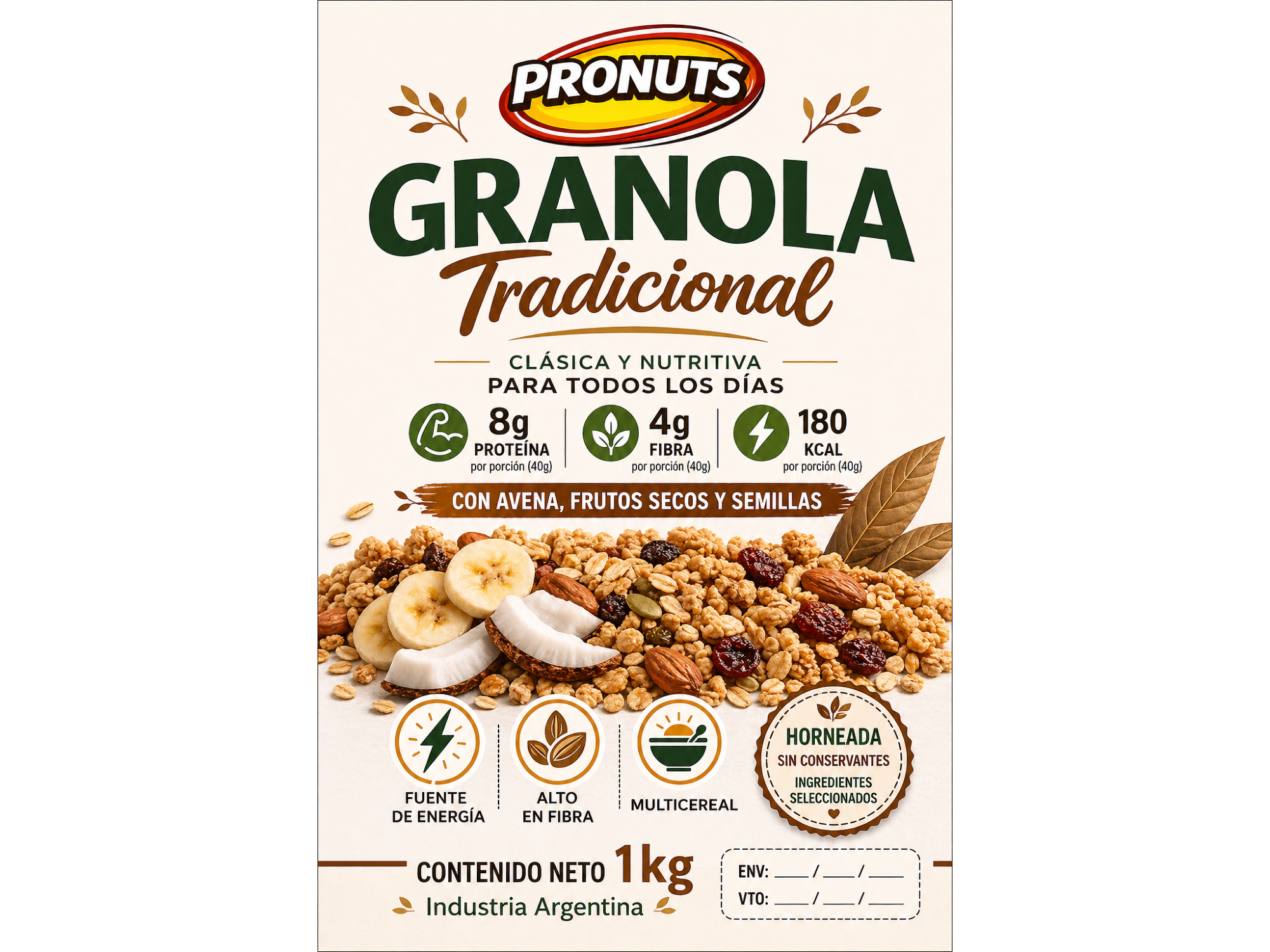 GRANOLA TRADICIONAL de Pronuts