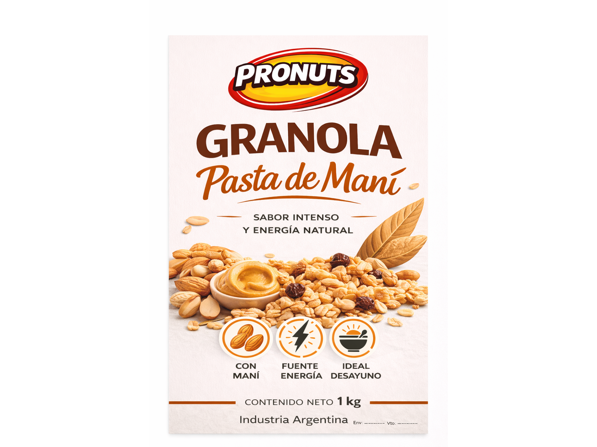 GRANOLA PASTA DE MANI