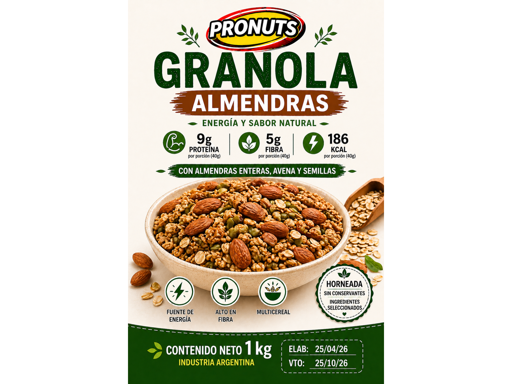 GRANOLA  ALMENDRAS