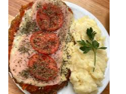 Milanesa a la Napolitana con Pure