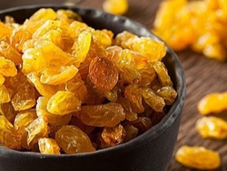 Pasas de uva rubias con semilla