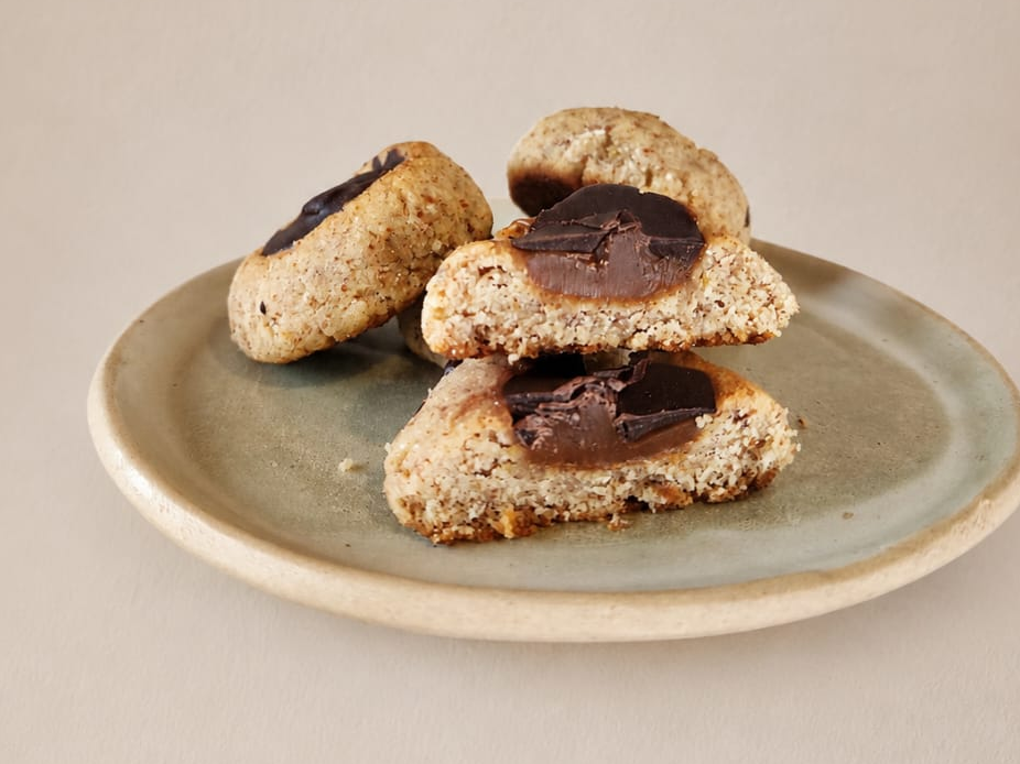 Pepas de dulce de leche keto