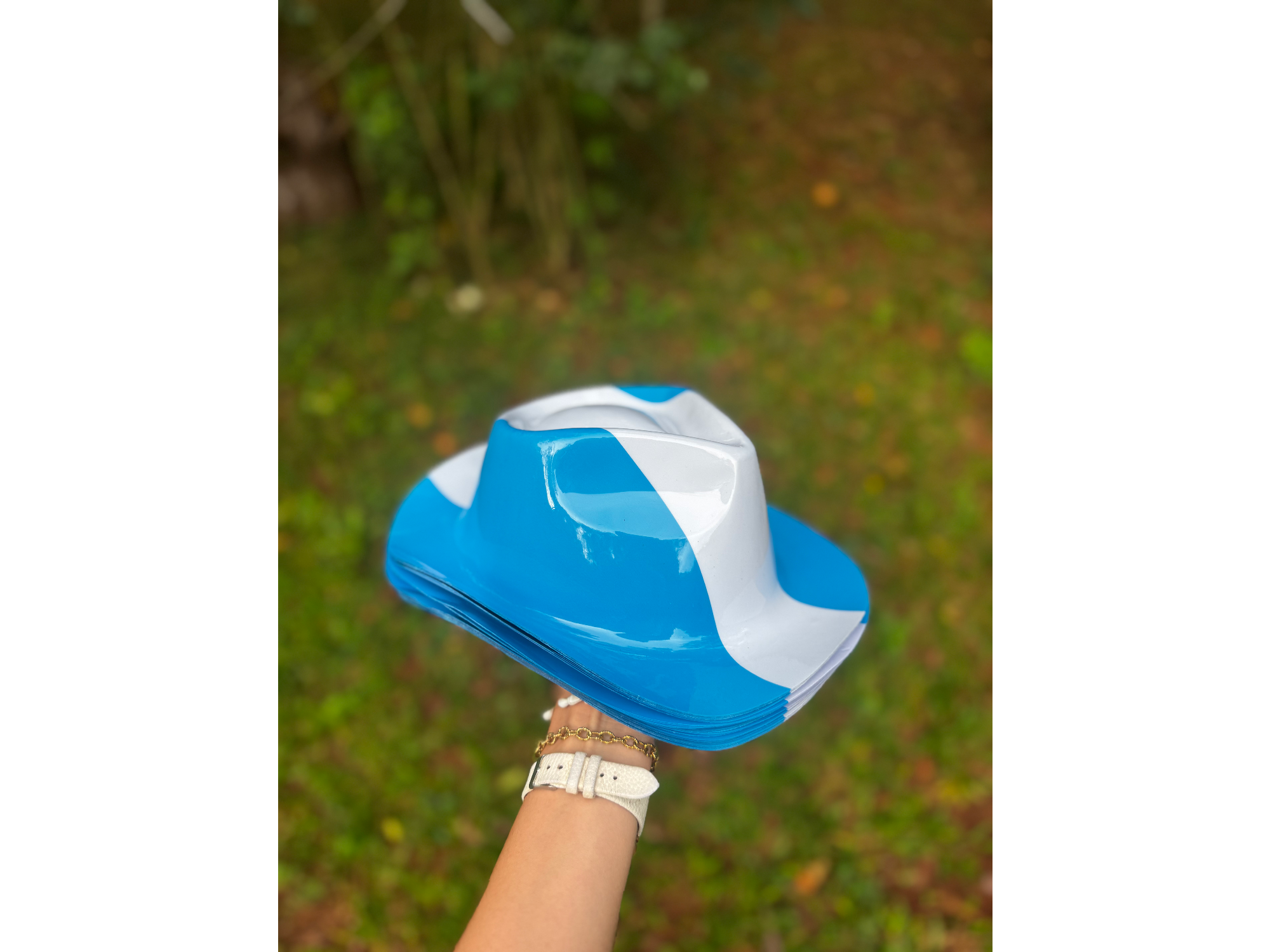 gorros de argentina rallados, vaqueros