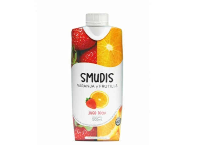 SMUDIS NARANJA FRUTILLA X500ML
