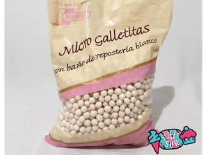 Microgalletitas bañadas en chocolate blanco 1 KG de SweetSurDistribuidora
