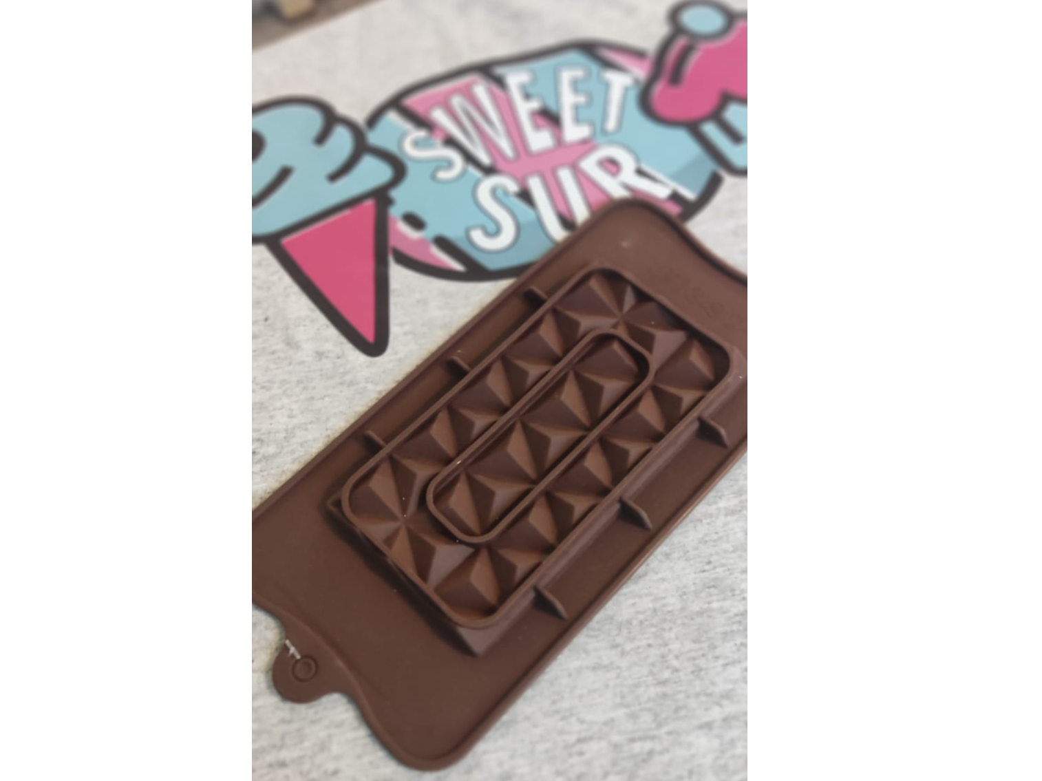 Molde silicona tableta chocolate