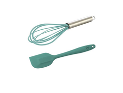 Espátula y Batidor de silicona Aqua