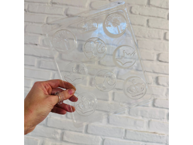 Molde galleta oreo Barbie