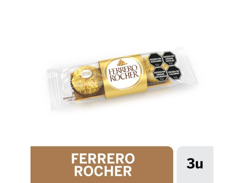 Bombon Ferrero Rocher x 3 unidades