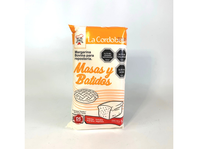 Margarina masas y batidos La Cordobesa 1 kg