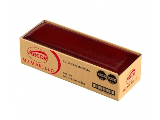 Dulce de membrillo arcor cajon 5kg