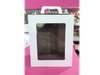 Caja carton blanca c/visor p/ pan dulce 1/2 kg)