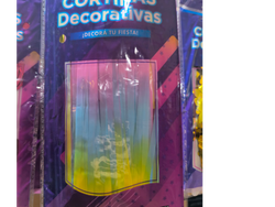 Cortina pastel multicolor