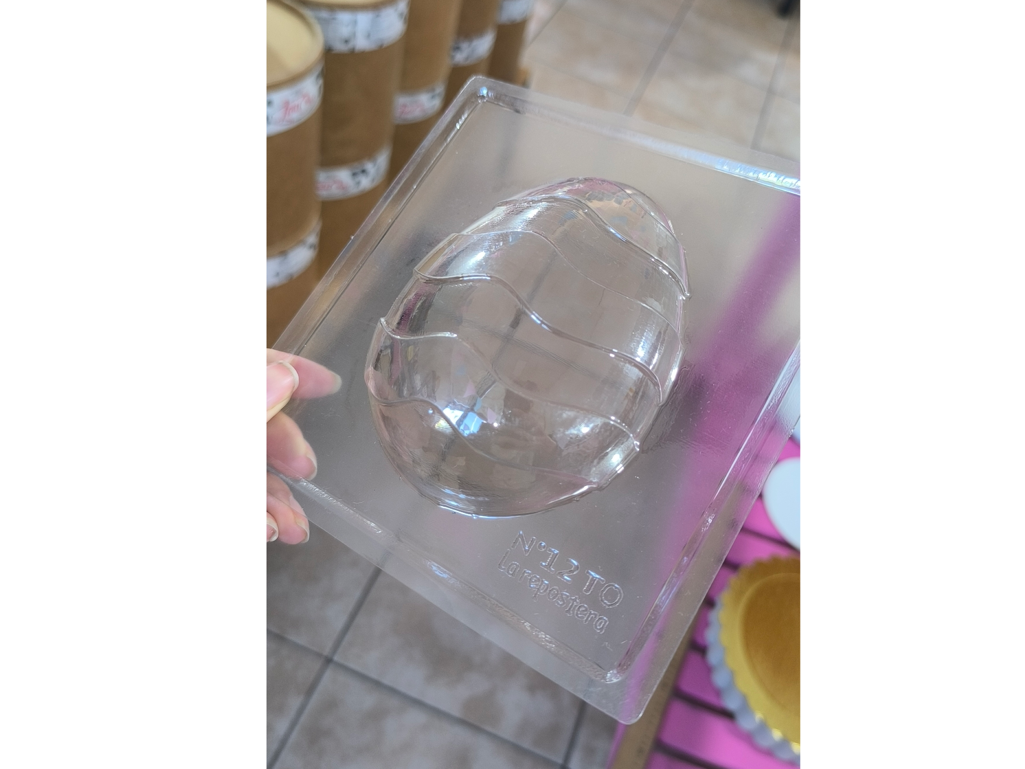 Molde acetato huevo de pascua ondas n°12