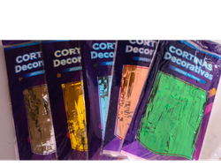 Cortina metalizada color