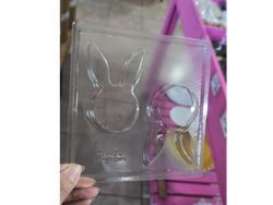 Molde acetato galleta oreo , conejo de pascua