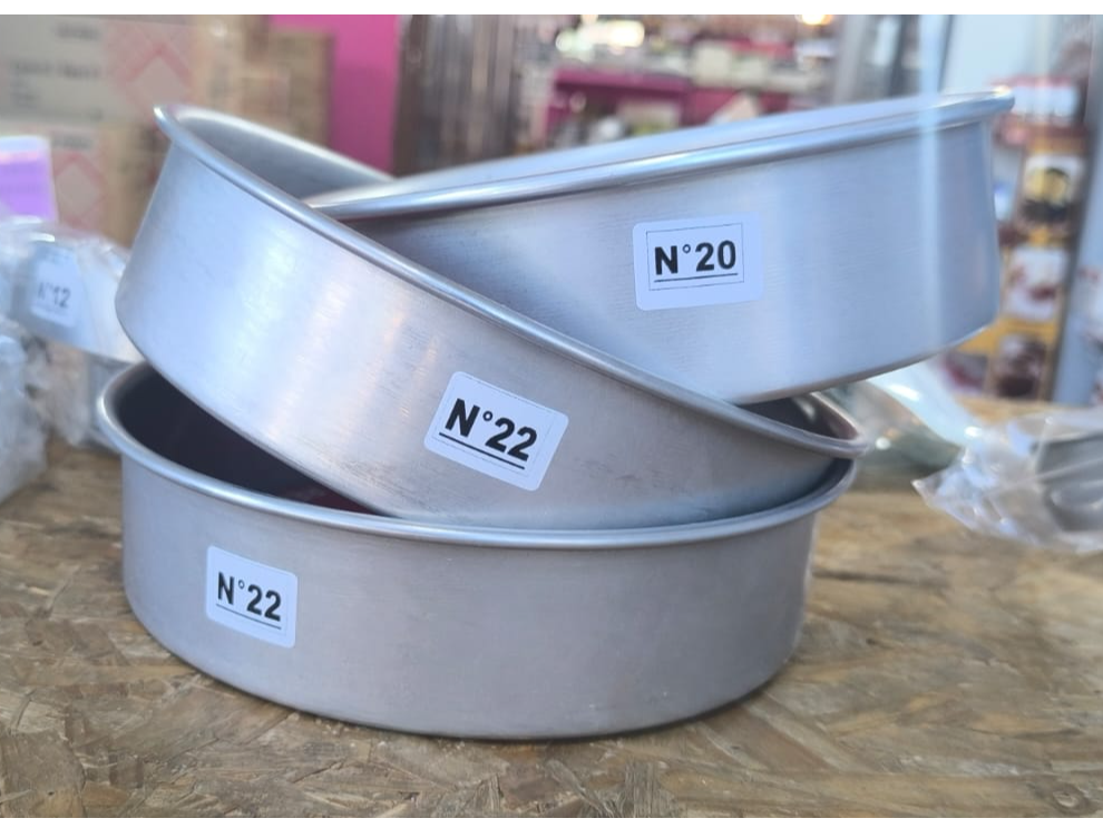 Molde redondo torta n°18 n°20 n°22