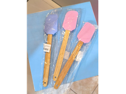 Espatula de silicona mango madera