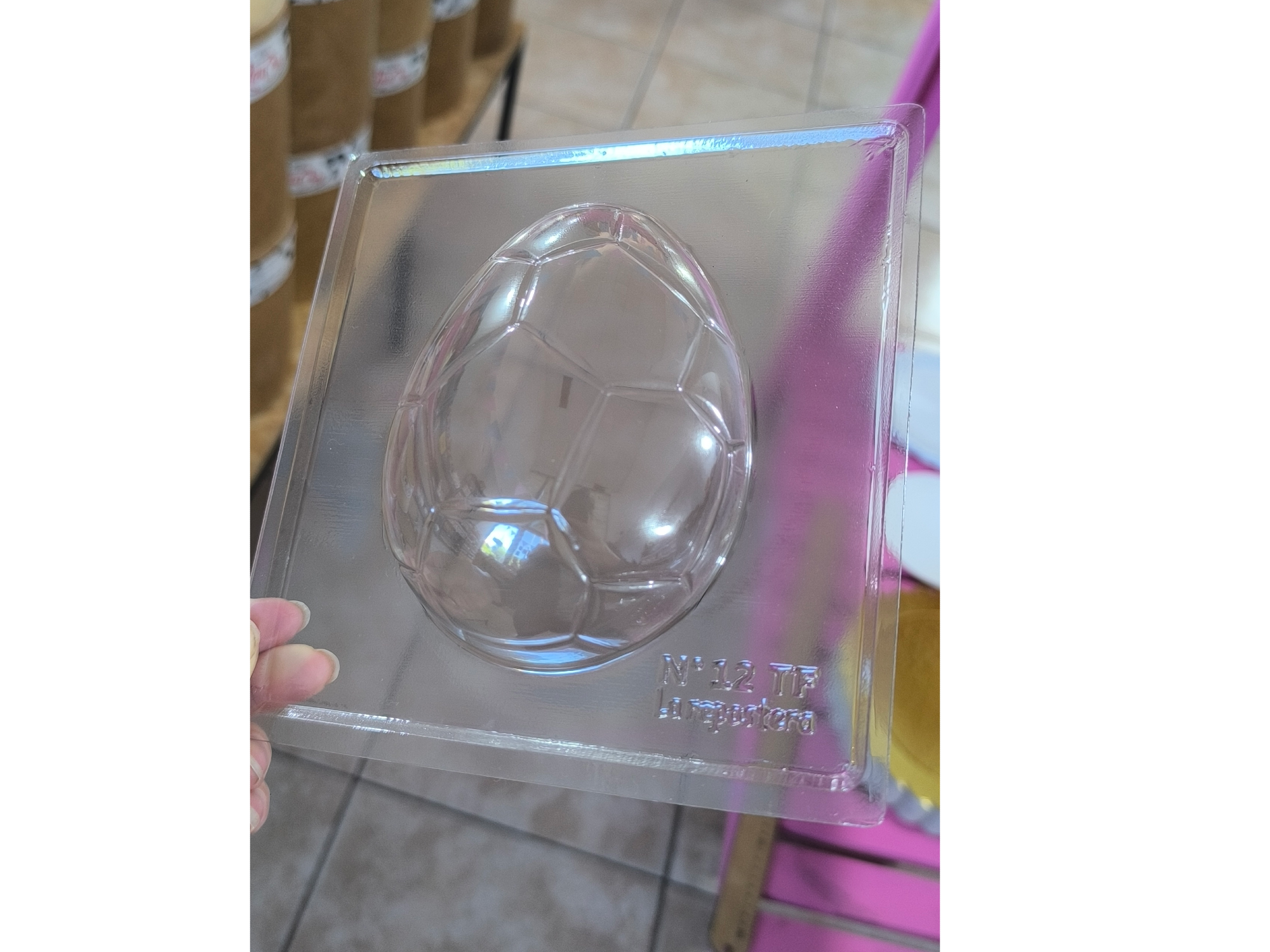 Molde acetato huevo de pascua futbol n°12