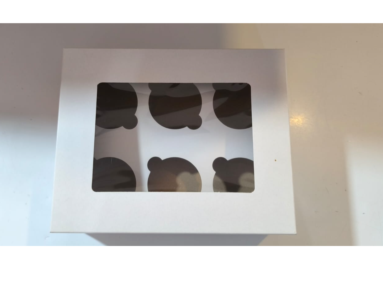 Caja p/ muffins cupcake con visor