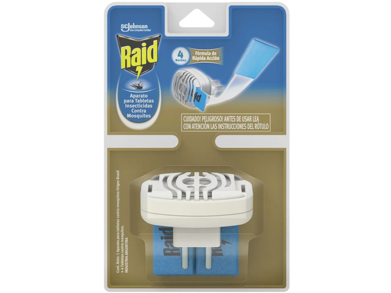 Raid Aparato electrico + 4 Tabletas