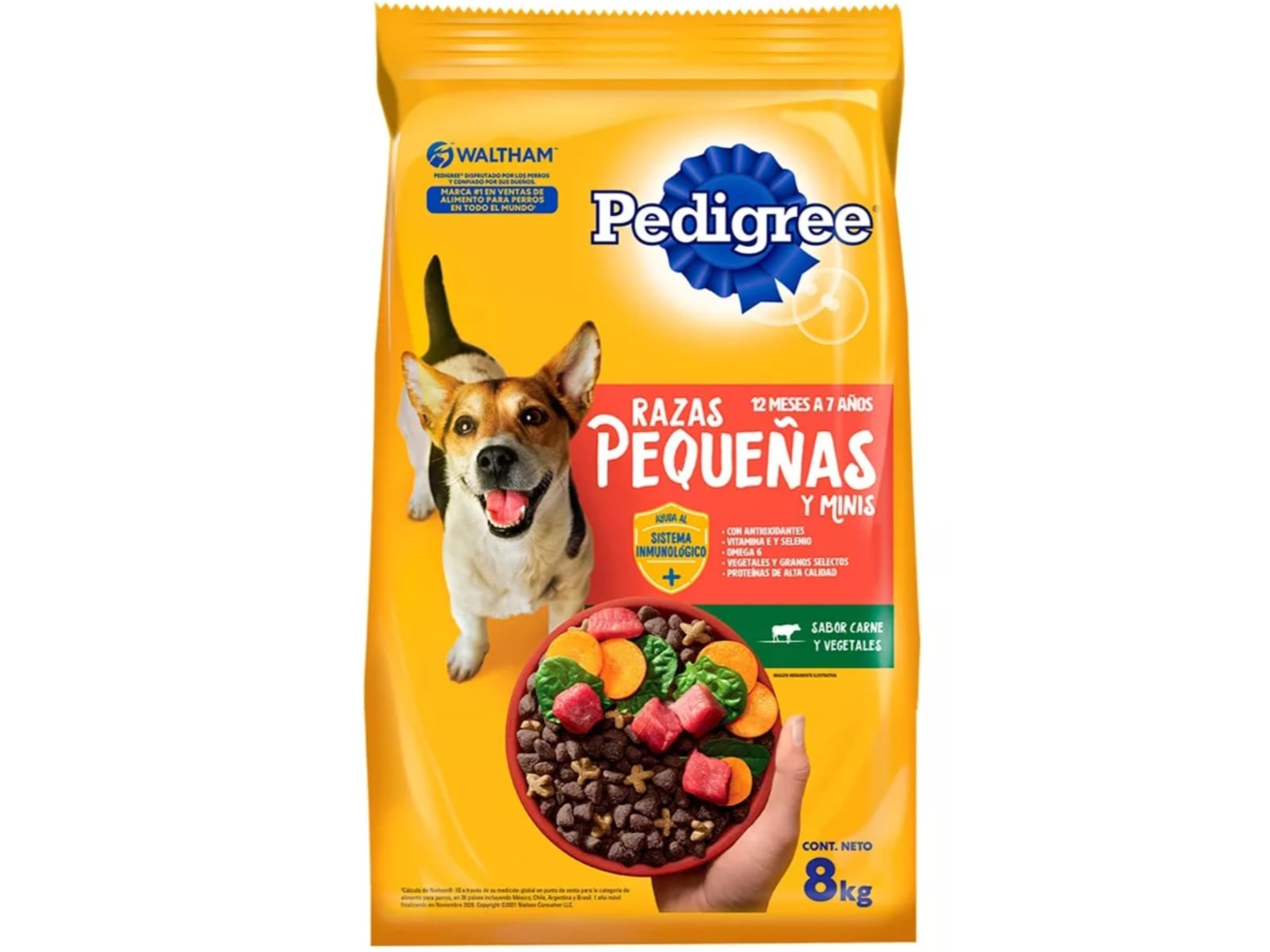 Pedigree Perro Adulto Raza Pequeña 21% Proteina