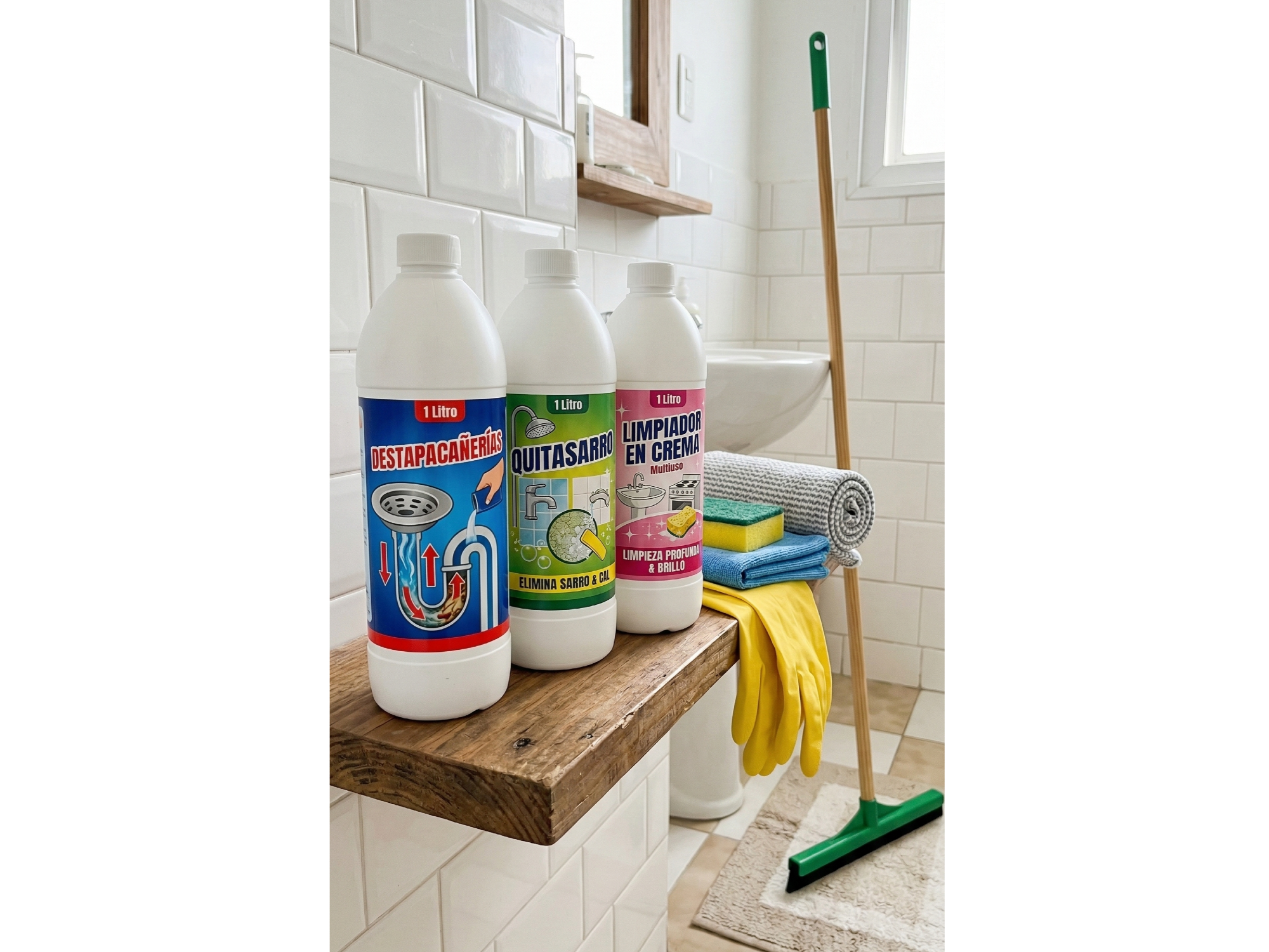 Combo de Limpieza para Baño 🚿🧼