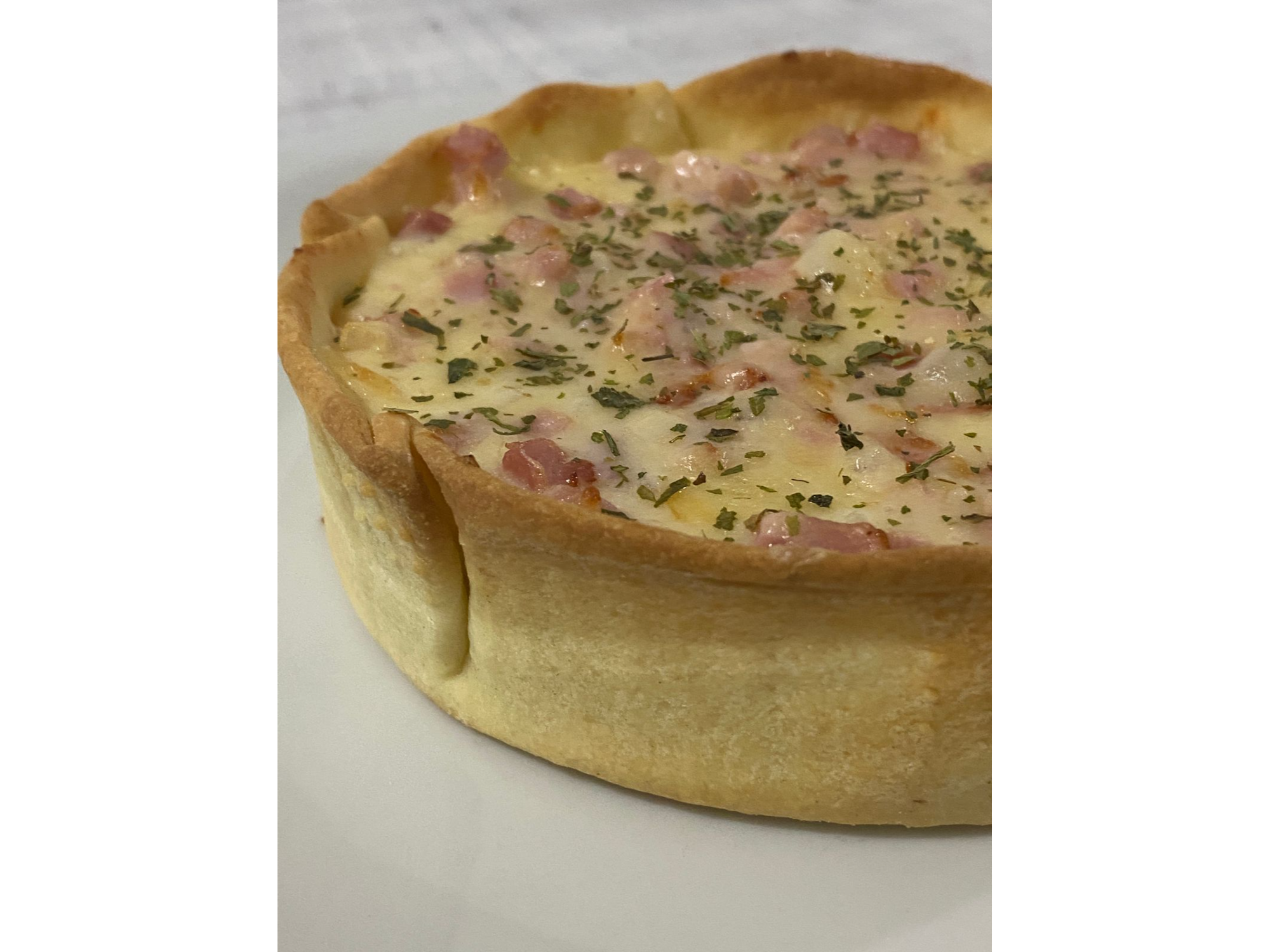 TARTA DE JAMON Y QUESO