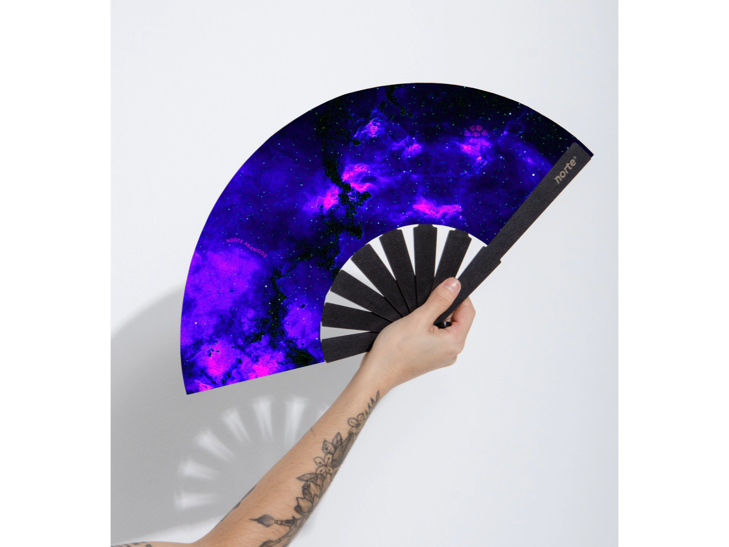 Abanico Galaxia Violet Standard madera