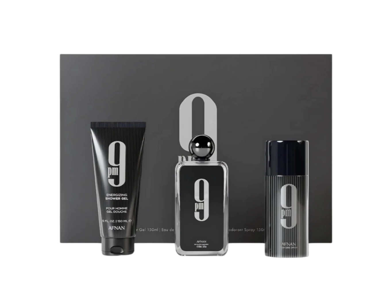 9 PM set 3 piezas (promo por detalle en empaque)