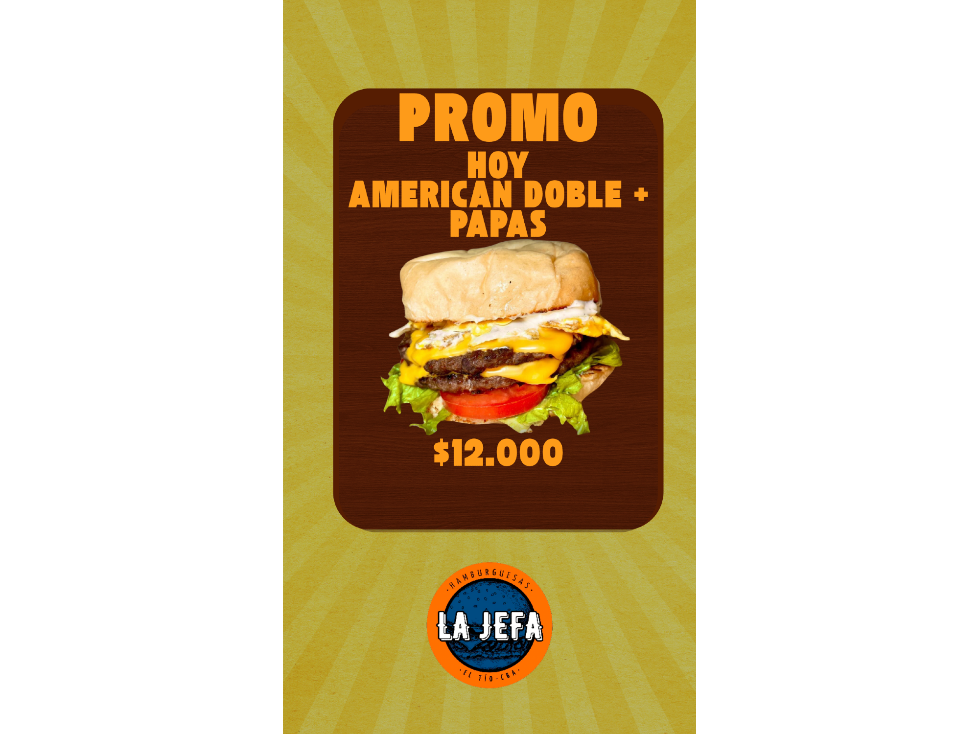 AMERICAN DOBLE + PAPAS