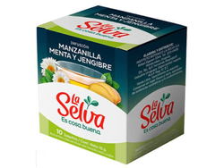 Te la selva manzanilla.menta y jengibre