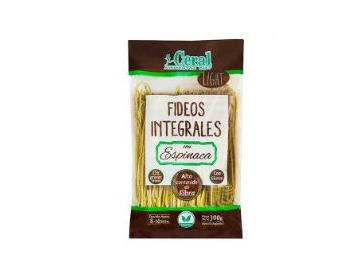 Ceral Fideos Integrales Espinaca