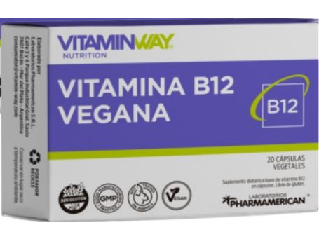 Vitamina B12 Vegana 20 Capsulas