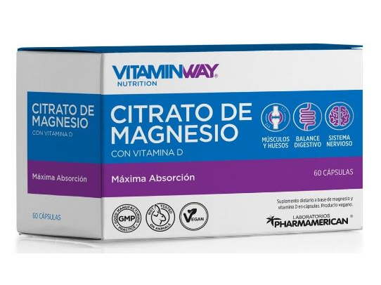 Citrato de Magnesio 60 Capsulas
