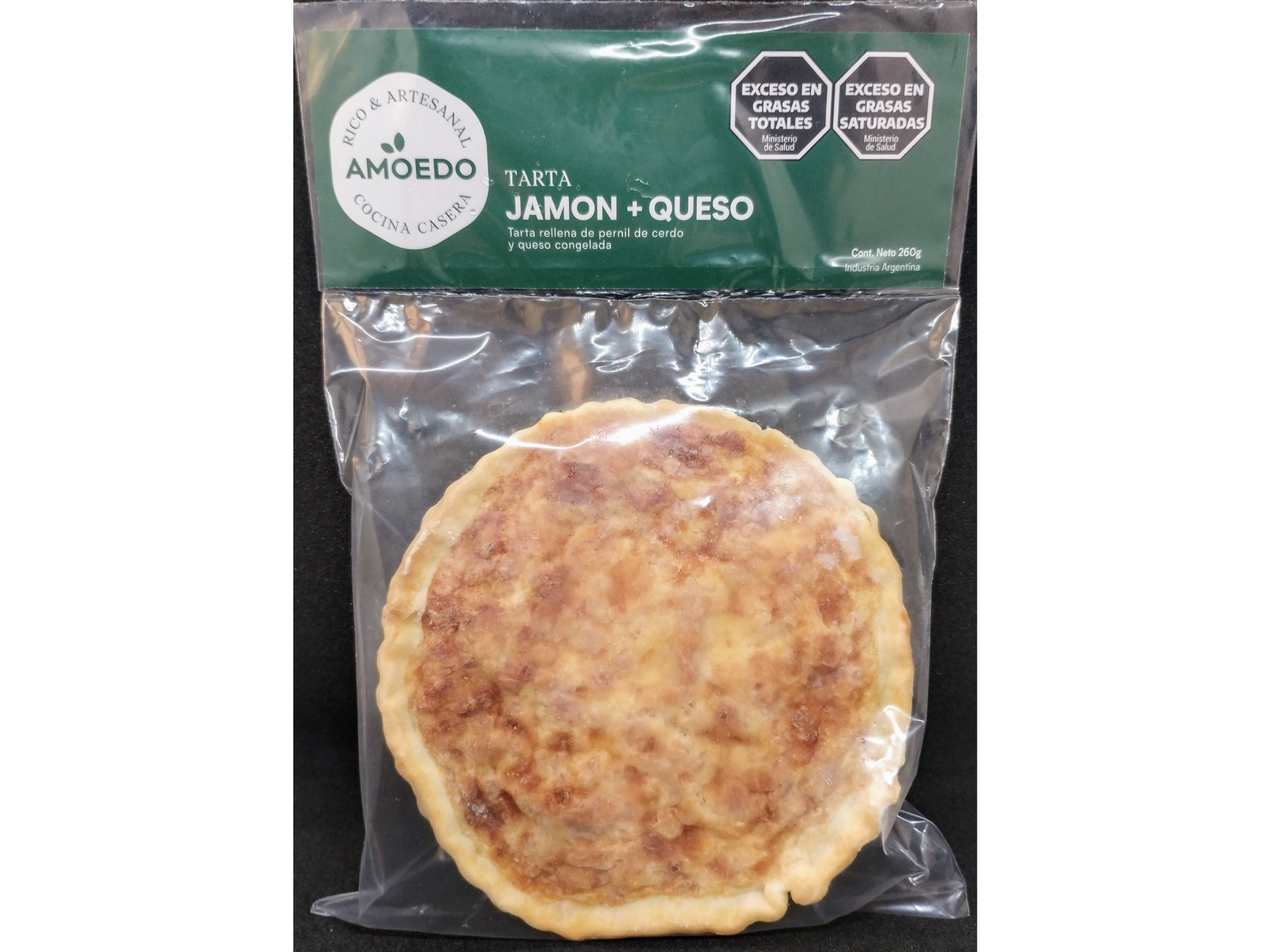 Tarta de jamón y queso