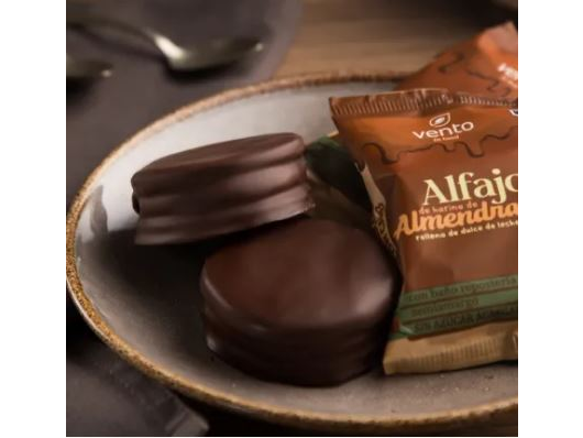 Alfajor con dulce de leche