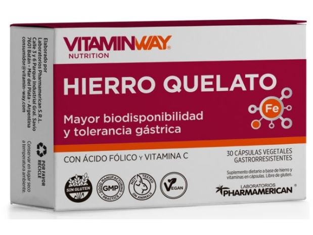 Hierro Quelato 30 Capsulas